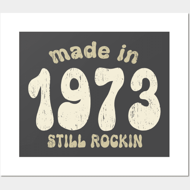 Made in 1973 still rocking vintage numbers Wall Art by SpaceWiz95